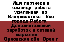 Ищу партнера в команду (работа удаленная) во Владивостоке - Все города Работа » Дополнительный заработок и сетевой маркетинг   . Орловская обл.,Орел г.